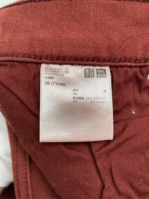 UNIQLO/ユニクロ/デニムパンツ/パンツ/レッド/28(71cm)
