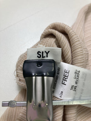 SLY/スライ/Tシャツ/カットソー/トップス/ベージュ/F