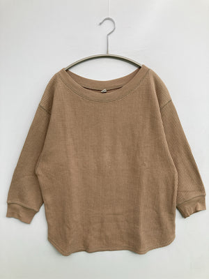 UNIQLO/ユニクロ/Tシャツ/カットソー/トップス/ブラウン/S