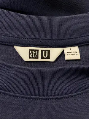UNIQLO U/ユニクロユー/Tシャツ/カットソー/トップス/ネイビー/L