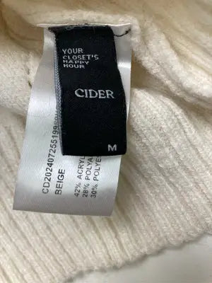 CIDER/サイダー/ニット/セーター/トップス/アイボリー/M