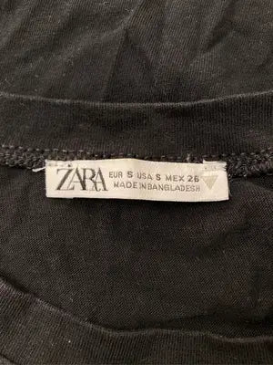 ZARA/ザラ/Tシャツ/カットソー/トップス/ブラック/EUR S