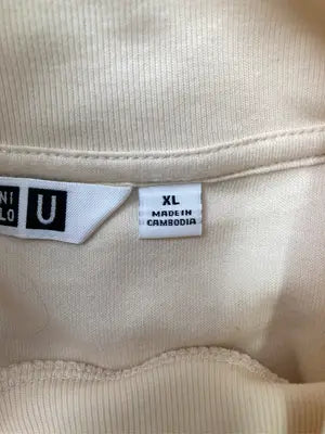 UNIQLO U/ユニクロユー/Tシャツ/カットソー/トップス/ベージュ/XL