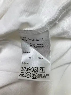 TM-PARTY/ティーエムパーティー/Tシャツ/カットソー/トップス/ホワイト/L  バスト86～94　身長154～162