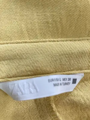 ZARA/ザラ/セットアップ/ジャケット/アウター/イエロー/USA EUR L