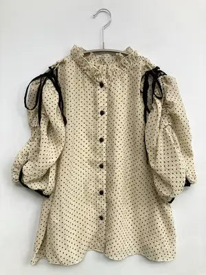 NICE CLAUP/ナイスクラップ/シャツ/ブラウス/トップス/ベージュ/F