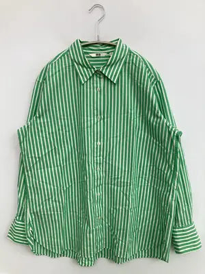 UNIQLO/ユニクロ/シャツ/ブラウス/トップス/グリーン/M