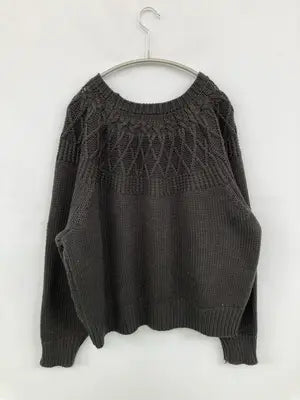 coen/コーエン/ニット/セーター/トップス/ブラック/LARGE