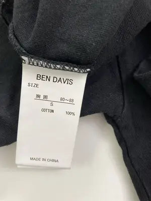 BEN DAVIS/ベンデイビス/Tシャツ/カットソー/トップス/ブラック/S