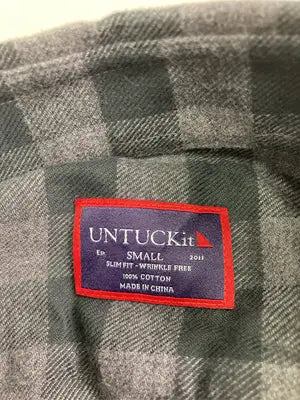 UNTUCKit/シャツ/ブラウス/トップス/グレー/S