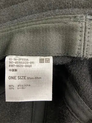 UNIQLO/ユニクロ/その他帽子/帽子/ブラック/ONE SIZE
