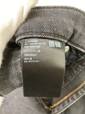 UNIQLO JEANS/ユニクロジーンズ/デニムパンツ/パンツ/ブラック/25(63.5cm)