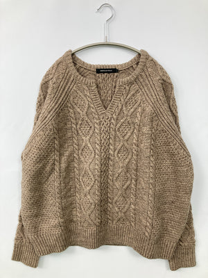 AMERICAN HOLIC/アメリカンホリック/ニット/セーター/トップス/ベージュ/L