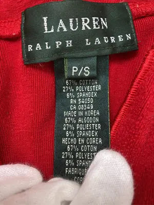 LAUREN RALPH LAUREN
/ローレン/Tシャツ/カットソー/トップス/レッド/S