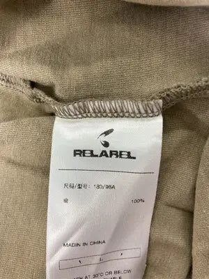RELRAREL/Tシャツ/カットソー/トップス/ベージュ/L