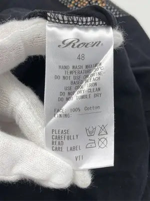 Roen/Tシャツ/カットソー/トップス/ブラック/48