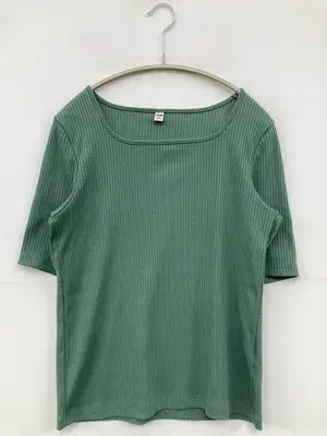 UNIQLO/ユニクロ/Tシャツ/カットソー/トップス/グリーン/M