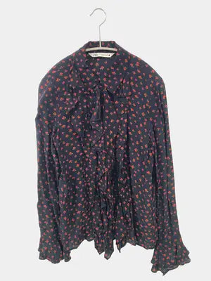 ZARA/ザラ/シャツ/ブラウス/トップス/ブラック/USA XS