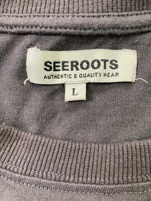 SEEROOTS/シールーツ/Tシャツ/カットソー/トップス/ブラック/L