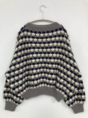 ニット/セーター/トップス/グレー