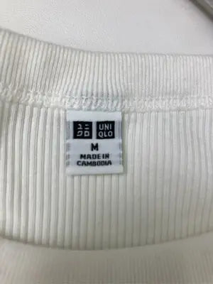 UNIQLO/ユニクロ/Tシャツ/カットソー/トップス/ホワイト/M
