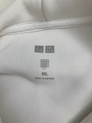 UNIQLO/ユニクロ/パーカー/トップス/ホワイト/3XL