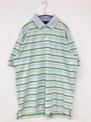 TOMMY HILFIGER/トミーヒルフィガー/ポロシャツ/トップス/スカイブルー/XL