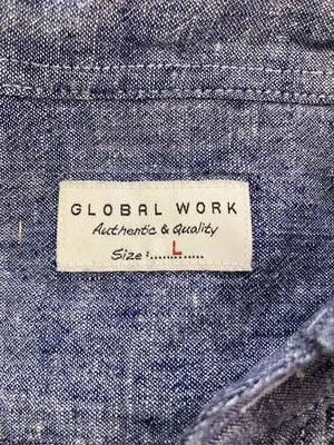 GLOBAL WORK/グローバルワーク/シャツ/ブラウス/トップス/ブルー/L