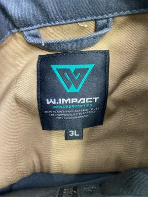 W.IMPACT/ノーカラージャケット/ジャケット/アウター/グレー/3L
