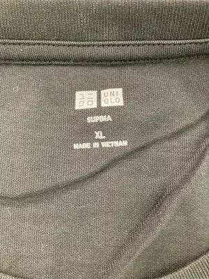 UNIQLO/ユニクロ/Tシャツ/カットソー/トップス/ブラック/XL
