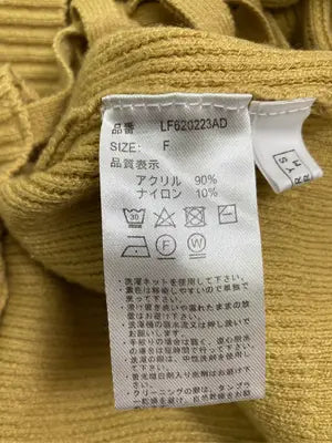 LOWRYS FARM/ローリーズファーム/ニット/セーター/トップス/イエロー/F