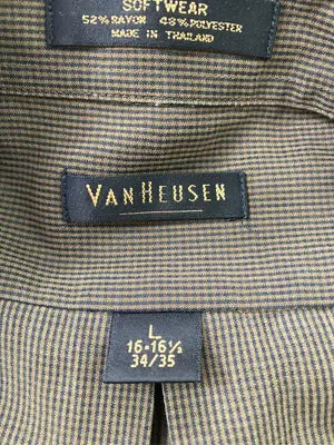 VAN HEUSEN/ヴァンヒューゼン/シャツ/ブラウス/トップス/ブラウン/L