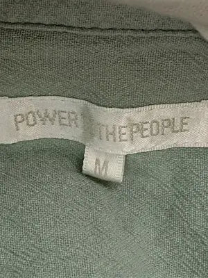POWER TO THE PEOPLE/パワートゥザピープル/シャツ/ブラウス/トップス/ライトグリーン/M