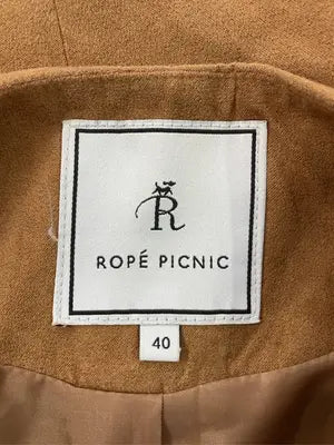 ROPE PICNIC/ロペピクニック/ノーカラーコート/ジャケット/アウター/ブラウン/40