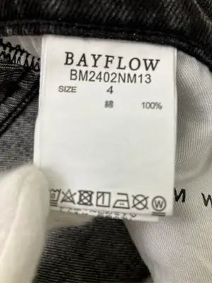 BAYFLOW/ベイフロー/デニムパンツ/パンツ/ブラック/4