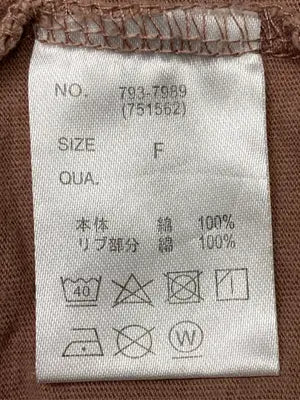 ANAP/アナップ/Tシャツ/カットソー/トップス/ブラウン/F