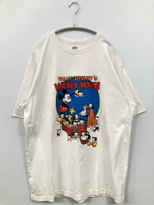 UNIQLO/ユニクロ/Tシャツ/カットソー/トップス/ホワイト/L