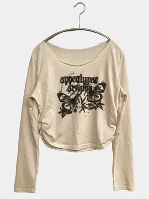 Tシャツ/カットソー/トップス/アイボリー/L
