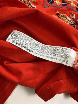 ZARA/ザラ/Tシャツ/カットソー/トップス/レッド/USA XL