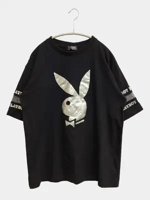 PLAYBOY Bunny/Tシャツ/カットソー/トップス/ブラック/M