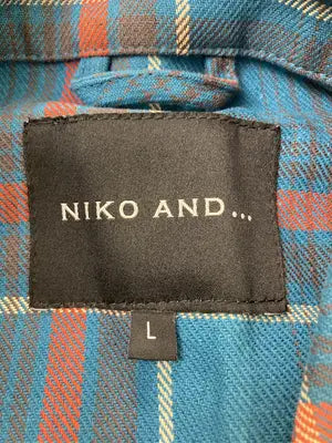 niko and .../ニコアンド/シャツ/ブラウス/トップス/ブルー/L