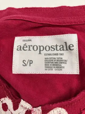 AEROPOSTALE/エアロポスタル/Tシャツ/カットソー/トップス/レッド/S