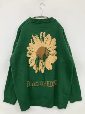 HOOK/フック/ニット/セーター/トップス/グリーン/L