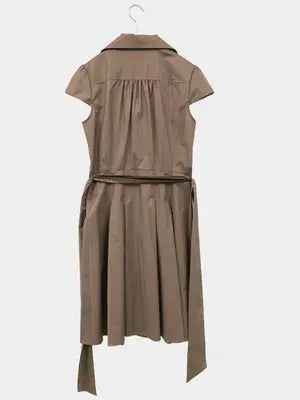 MICHEL KLEIN/ミッシェルクラン/シャツワンピース/ワンピース/ドレス/ブラウン/38