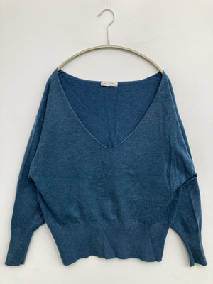 NATURAL BEAUTY BASIC/ナチュラルビューティーベーシック/ニット/セーター/トップス/ブルー/M