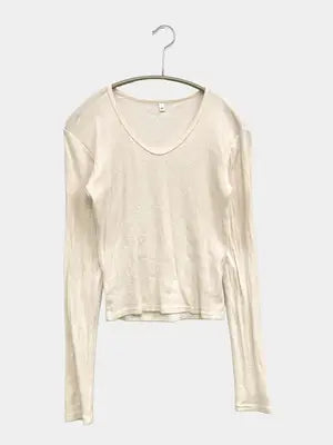 adapt retailing/Tシャツ/カットソー/トップス/アイボリー/M