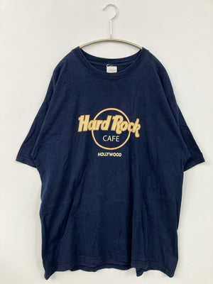 Hard Rock CAFE/ハードロックカフェ/Tシャツ/カットソー/トップス/ネイビー/XL
