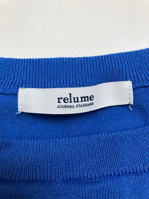 relume/レリューム/ニット/セーター/トップス/ブルー/F