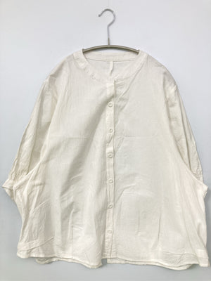 JUNOAH/ジュノア/シャツ/ブラウス/トップス/ホワイト/L