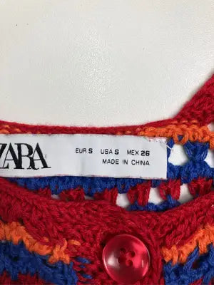 ZARA/ザラ/ベスト/トップス/レッド/USA S